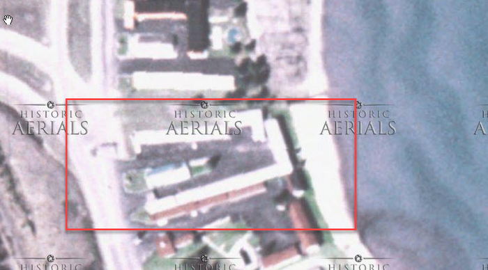 Travelers Motel - 1981 Aerial (newer photo)